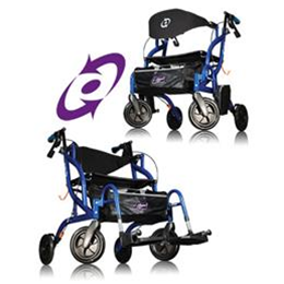 Image of Airgo® Fusion 2-in-1 Side-Folding Rollator & Transport Wheelchair 5