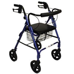 Image of Deluxe Rollator with Padded Seat and 8" Wheels 2