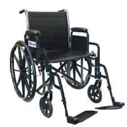 Image of 18" Silver Sport 2 Wheelchair with Standard Footrest 2