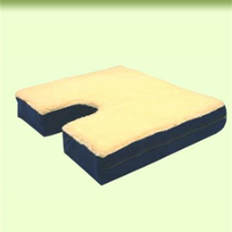 Image of Coccyx Gel Seat Cushion with Fleece Top