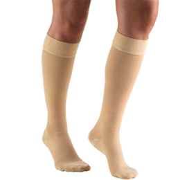 Image of 8844 TRUFORM Classic Compression Ladies' Below Knee, Closed Toe, Stay-Up Beaded Top, Stocking 2