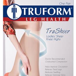 Image of 0253 TRUFORM Ladies' Trusheer Knee High Stockings 5