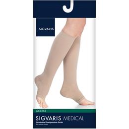 Image of SIGVARIS Access 20-30mmHg - Size: SS - Color: BLACK
