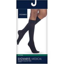 Image of SIGVARIS Access 30-40mmHg - Size: SS - Color: BLACK