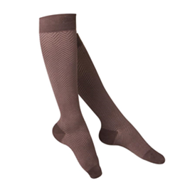 Image of 1061 TOUCH Ladies' Compression Herringbone Pattern Knee Socks 3