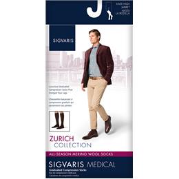 Image of SIGVARIS All Season Wool 20-30mmHg - Size: LS - Color: BROWN