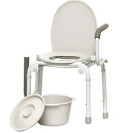 Image of Drop-Arm Commode, 300 lb Weight Capacity 1