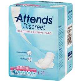 Image of ADPTHIN - Attends Discreet Ultra Thin Pads, 20 count (x24) 3