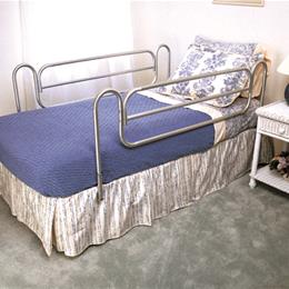 Image of Bed Rails (Carex)  (pr) Home Style/Chrome-plated Steel 2