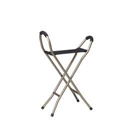 Image of Folding Lightweight Cane With Sling Style Seat 2