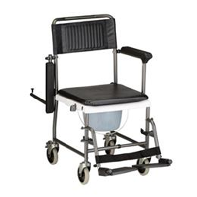 Image of DROP ARM TRANSPORT CHAIR COMMODE Model: 8805 2
