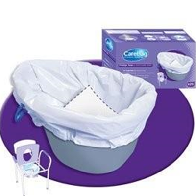 Image of Carebag Commode Liner with Super Absorbent Pad 1