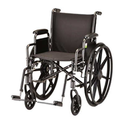 Image of 16" Steel Wheelchair with Detachable Desk Arms and Footrests - 5160S 9