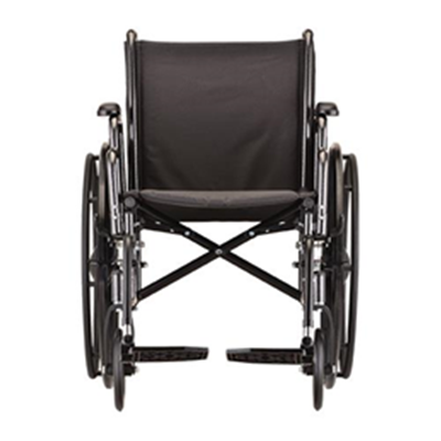 Image of 16" Steel Wheelchair with Detachable Desk Arms and Footrests - 5160S 5