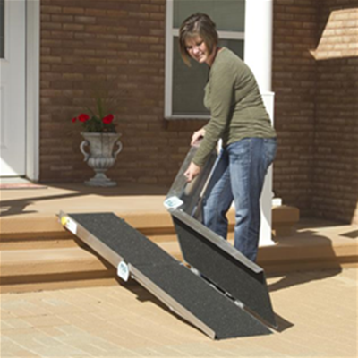 Image of 6, 7, 8, 10, or 12 Foot Multifolding Portable Ramp 3