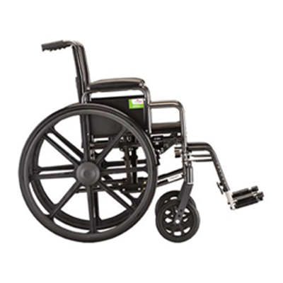 Image of 16" Steel Wheelchair with Detachable Desk Arms and Footrests - 5160S 3