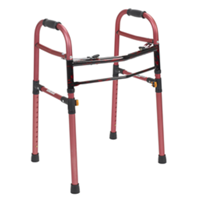 Image of Universal (Adult/Junior) Deluxe Folding Walker, Two Button 3