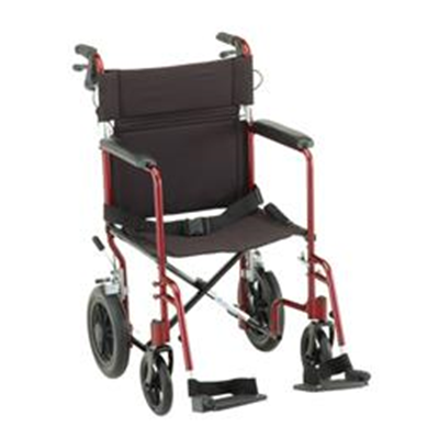Image of 19" Transport Chair with 12" Wheels 2