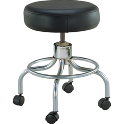 Image of Revolving Adjustable-Height Stool with Round Footrest 2
