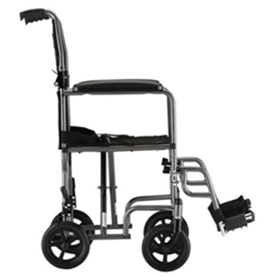 Image of 17 inch Steel Transport Chair in Hammertone 3