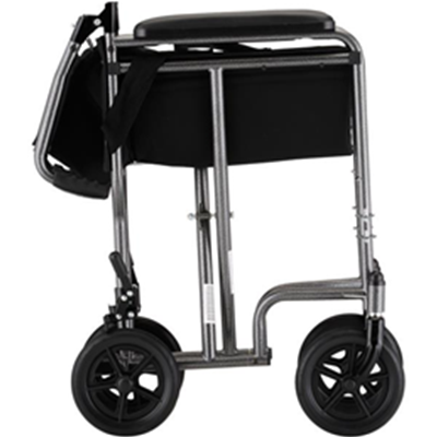 Image of 17 inch Steel Transport Chair in Hammertone 9