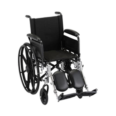 Image of 16" Lightweight Wheelchair with Full Arms and Footrests 13