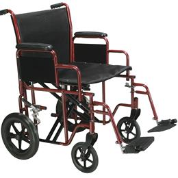 Image of Bariatric Heavy Duty Transport Wheelchair With Swing Away Footrest 2