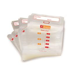 Image of Ameda Store'N Pour Breast Milk Storage Bags: 20 Count + 2 Adapters 5