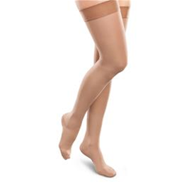 Image of EASE Opaque Thigh High Open Toe for Women with Moderate Support 2