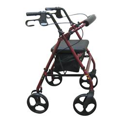 Image of Rollator With Fold Up And Removable Back Support And Padded Seat 3