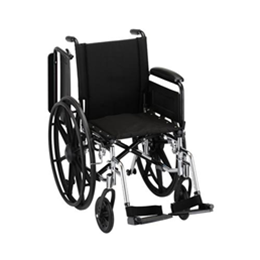 Image of 16" Lightweight Wheelchair with Full Arms and Footrests 5