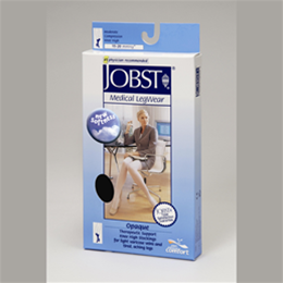 Image of Jobst for Women 15-20 mmHg Opaque Knee High Support Stockings (Open Toe) 2