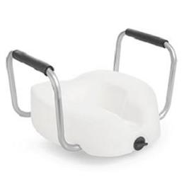 Image of Invacare Raised Toilet Seat w/ Arms Clamp-On 1