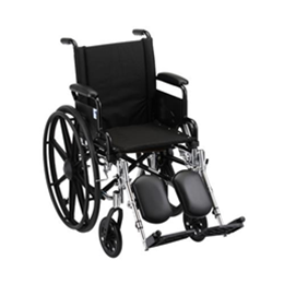 Image of 16" Lightweight Wheelchair with Full Arms and Footrests 3