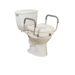 Image of Raised Toilet Seat With Removable Padded Arms 2