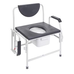 Image of Bariatric Drop Arm Bedside Commode Seat 3