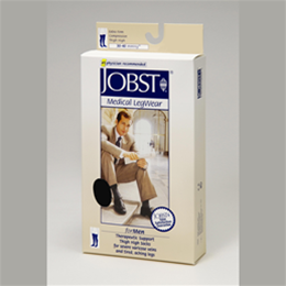 Support Stockings - Jobst - Jobst for Men 30-40 mmHg Closed Toe Thigh High Ribbed Compression Socks