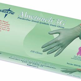 Medline :: GLOVE EXAM SYNTHETIC ALOETOUCH 3G PF XS