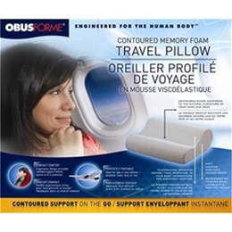 Obusforme Memory Foam Mini Contoured Travel Pillow Aids To Dail