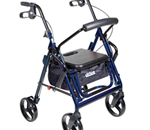 Duet Transport Chair/Rollator - Combines the features of a rollator or transport chair in one un