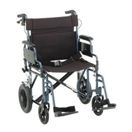 Nova Medical Products :: 22" TRANSPORT CHAIR WITH 12 INCH REAR WHEELS