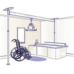 2-Post Pressure Mount Bath System - Track Only