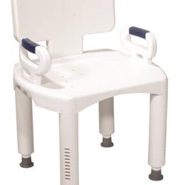 Drive Medical :: Bath Bench  Premium Series with Back and Arms
