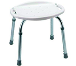 Adjustable Bath and Shower Seat - Easy to grip handles. Molded-in hand held shower spray storage. 