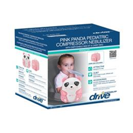 Image of Drive Medical Pink Panda Pediatric Nebulizer Compressor Kit