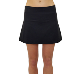 Mastectomy Swimwear Swim Skirt with Brief in Black
