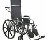 WHEELCHAIR RECLINER EXCEL 18&quot; DLA ELR - Excel Recliner Wheelchair. Seat 18&quot;W X 17&quot;D; Black, Nylon Uphols