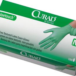 Powder Free Latex Gloves MEDIUM Box of 100 8842 Positive Touch Latex Exam Gloves
