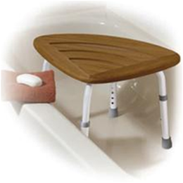 Image of Bath Bench Teak Wood Seat 2