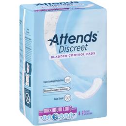 Image of ADPMAL - Attends Discreet Maximum Long Pads, 20 count (x10) 4